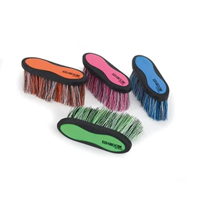 Image of Shires 1490 Ezi Groom Long Bristle Dandy Brush Navy Blue