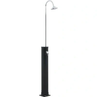 Image of vidaXL Solar Shower Black 214 cm 20 L