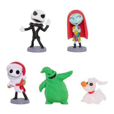 Image of Just Play Disney Tim Burton&#039;s The Nightmare Before Christmas Collectible Figure Set, Kids Toys for Ages 3 Up