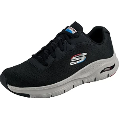 Image of Skechers Sport ARCH FIT Trainers, Men&#039;s, Size: 9.5, Black Textile/synthetics