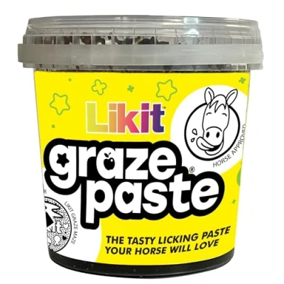 Image of Likit Graze Paste horse lick Use with Maze mat Tasty treat your will love 1.2kg
