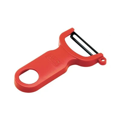 Image of Kuhn Rikon Potato Peeler with Steel Blade. Vegetable Peeler. Veg Sharp Peelers for Kitchen. Super Light Speed Apple 3 Year Kitchen Accessories Guarantee