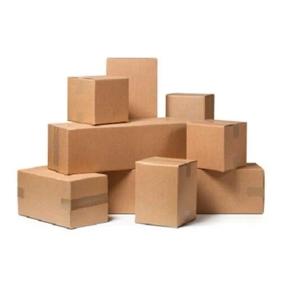 Image of Box BOXOMATIC Cardboard Boxes Medium Size Single Wall 12&quot; x 6&quot; (305 305 152mm) Removal Storage Packing Mailing Moving House (100)