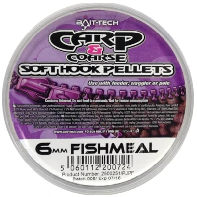 Image of Bait Tech Soft Hook Pellets 6mm Fishmeal