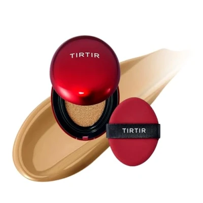 Image of [*Mini Size*] TIRTIR Mask Fit Red Cushion Foundation Japan&#039;s No.1 Choice for Glass skin, Long Lasting, Lightweight, Buildable Coverage, Semi Matte (33W Ginger, 4.5g (Pack of 1))