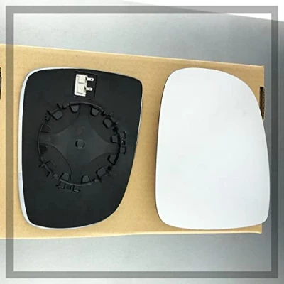 Image of Fits Nissan Note, For 2006 to 2012 Heated Base Convex Wing Mirror LEFT HAND (UK Passenger Side)