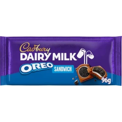 Image of Cadbury Dairy Milk Oreo Sandwich Chocolate Bar, 96 g