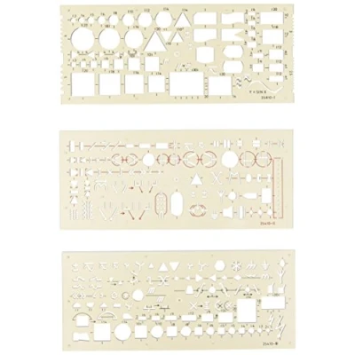 Image of Set of 3 Electro Templates