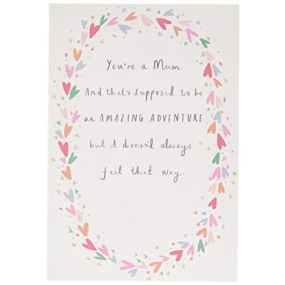 Image of Hallmark Support Card for Mums Classic Text Based &#039;State of Kind&#039; Design