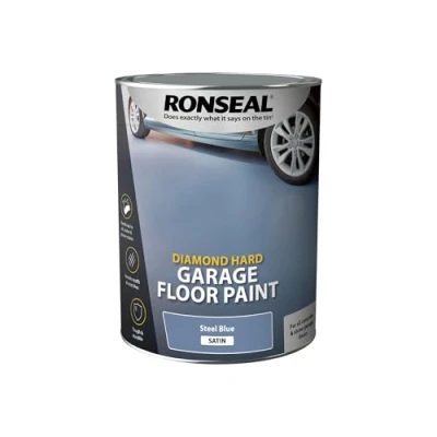 Image of Ronseal DHGFPSB5L Diamond Hard Garage Floor Paint Steel Blue 5 Litre