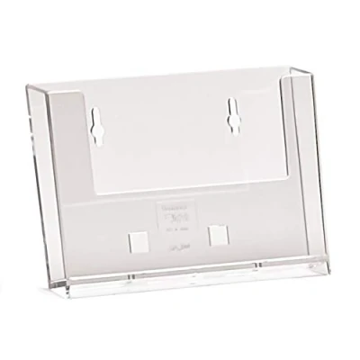 Image of taymar Postcard Holder Wall Brochure DIN A6 Landscape Format Transparent Pack of 1