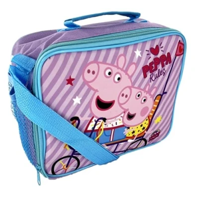 Image of TDL Peppa Pig Insulated Lunch Bag with Shoulder Strap