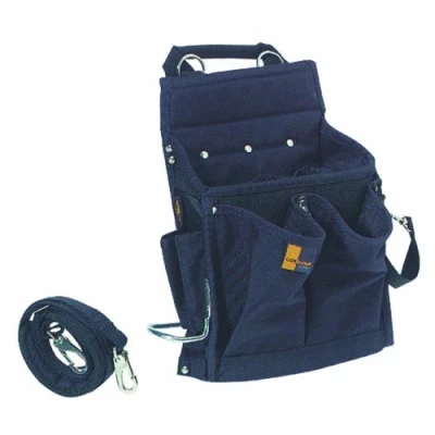 Image of Custom Leathercraft 5508 Professional Electricians Tool Pouch, 20 Pocket,Black