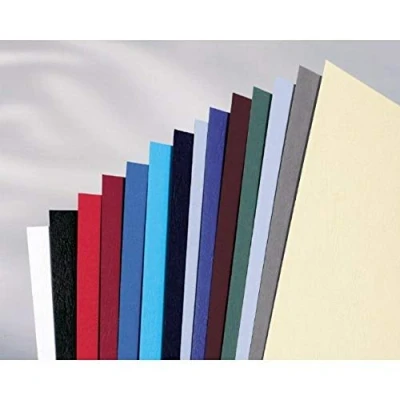 Image of GBC ProView CE040045 Leather Grained Cardboard A4 Dark Green 250 g/m2 Pack of 100