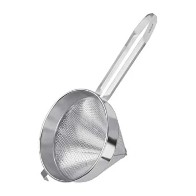 Image of Vogue Coarse Conical Strainer 10In 255mm Stainless Steel Kitchen Colander Sieve
