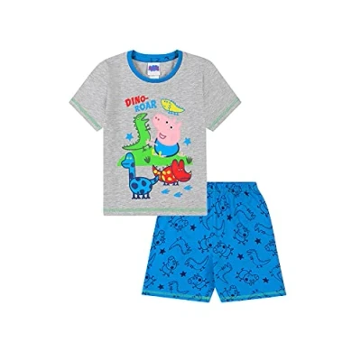 Image of George Pig Dinosaur Dino Roar Short Pyjamas (4 5 Years, 4_years) Grey