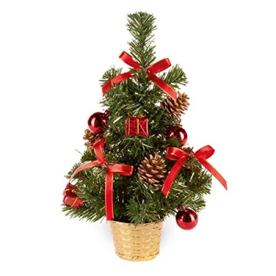 Image of 30cm Red Dressed Christmas Tree