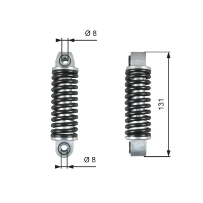 Image of 2662020024, A2662020024 Vibration Damper, v ribbed belt GATES T39151 PowerGrip