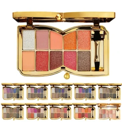 Image of 10 Colors Sparkle Shimmer Eyeshadow Palette, Glitter Professional Makeup Palette (09#)