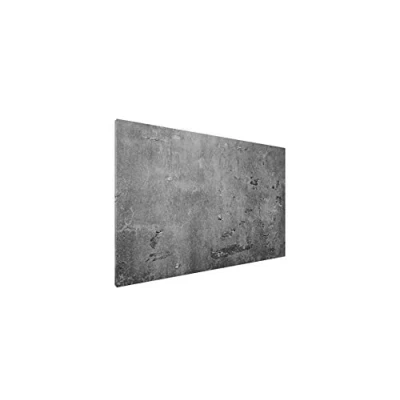Image of Magnetic Boards MetalBoard Concrete Cement 60x40cm a Metal Poster with an Imprint for All Types of Magnets, Wall Mounted Durable 3D Printed + Set Accessories Included