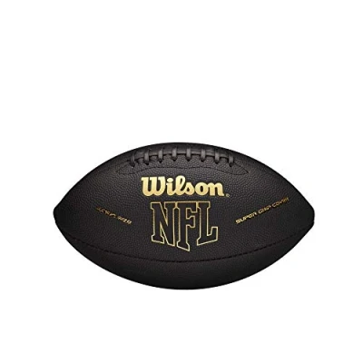 Image of Wilson NFL Super Grip Composite Junior Football Black/Gold
