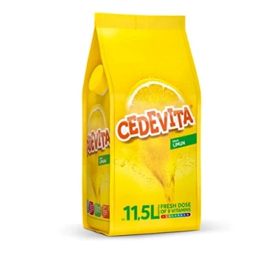 Image of Cedevita Lemon Flavored Instant Drink Contains 9 Vitamins to Quickly Energize Your Body &amp; Mind Revitalize Yourself with Enriched Fruity Powder 1 kg Pack for 13 Litres of (Lemon)