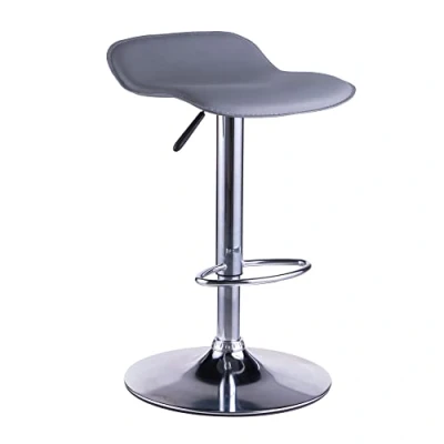 Image of Alphason OHIO LEATHER BARSTOOL GREY
