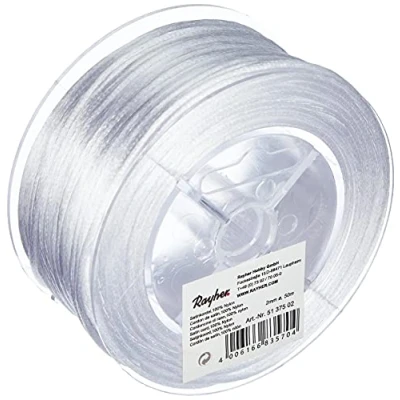 Image of RAYHER 2mm Satin Cord, 50 m, White