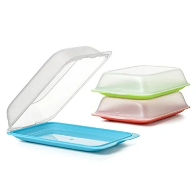 Image of TATAY Cold Cuts and Meats Storage Fresh MAXI, BPA Free, Reusables, Stackables, Dishwasher MWO, Random Colour, 1 Piece, Measures 17 x 6 25 cm