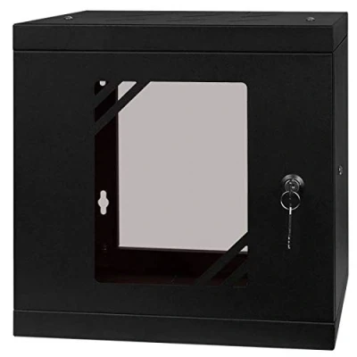 Image of Stalflex Server Rack Data Cabinet 10 inch 6U 300mm Heavy Duty Steel Network Equipment &amp; compatible with Shelf and Rails Hard Glass Door