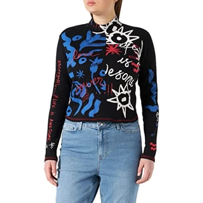 Image of Desigual Women&#039;s TS_Chloe T Shirt, Black, M