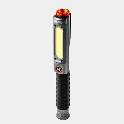 Image of NEBO Lil Larry 500 Lumen USBC Rechargeable Work Light Lamp with Flex Battery Technology White Or Red 5 Modes Water &amp; Impact Resistant Design Magnetic Base Pocket Clip