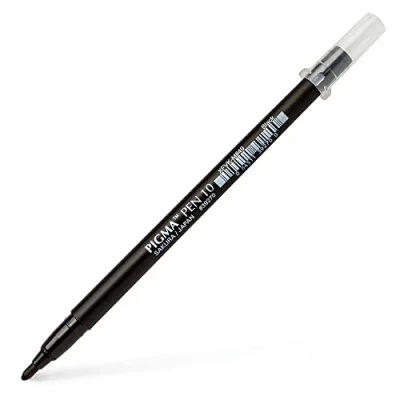 Image of SAKURA PIGMA SENSEI 10 PEN BLACK 1.0MM BOLD TIP