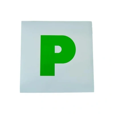 Image of Sakura SS3338 Car P Plates, Universal, Set of 2, green