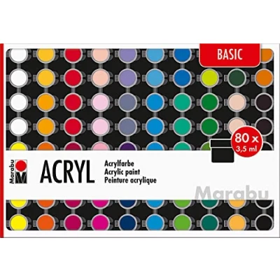 Image of Marabu Acrylic Paints, Multi, 3.5ml