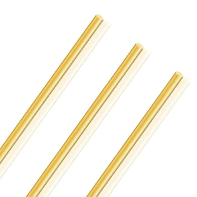 Image of LAVMHAB Round Brass Rod 6mm x 250mm, Solid Shaft Rods Bars for DIY Craft (3 Pcs)