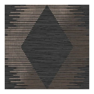 Image of Superfresco Easy Black &amp; Rose Gold Serenity Geometric Wallpaper Paste The Wall Large Scale Grass Cloth Metallic Design Feature or 4