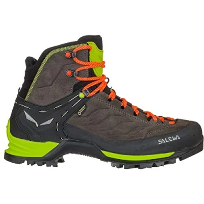 Image of SALEWA Ms Mtn Trainer Mid Gtx, Black/Sulphur Spring, 7.5, MALE