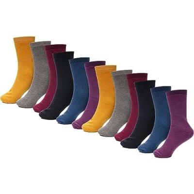 Image of Heatwave 12 Pairs Of Womens Design Thermal Socks Ladies Thick Warm Winter Work Boot Sock 4 7 Assorted