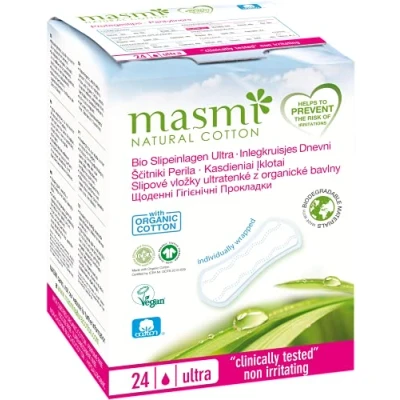 Image of MASMI NATURAL COTTON Organic Panty Liners Ultra