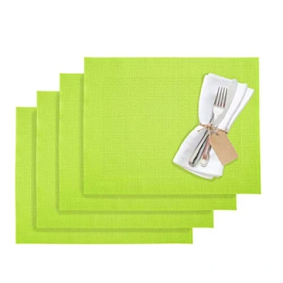 Image of Westmark Placemats, 4 pieces, 42 x 32 cm, Synthetic, Lime Green, Saleen Edition: Home