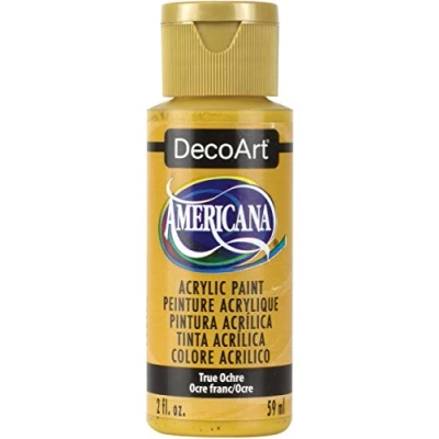 Image of DecoArt Americana Acrylic Multi Purpose Paint, True Ochre
