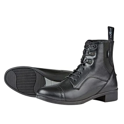 Image of Saxon Syntovia Adults Horse Riding Jodhpur Boots Black: 6