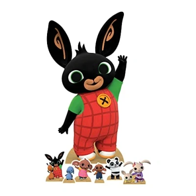 Image of SP015 Bing Party Pack Cardboard Cutout Decorations With Six Mini Supplies: Great for parties, decorations, and gifts