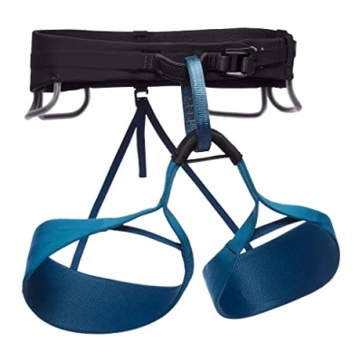 Image of Black Diamond Mens Solution Rock Climbing Harness, Carbon, X Large, BD6510820003XL_1
