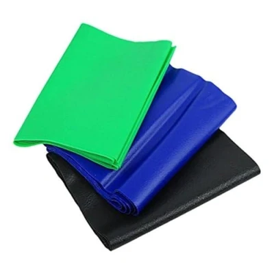 Image of CanDo Resistance band LATEX free / training gymnastics PACK of 3 green/blue/black (medium/strong/very strong) 1.5 m each alternative to dumbbells