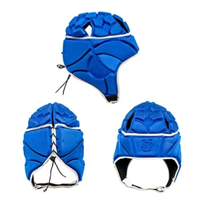 Image of VIPER Rugby Headguard Scrum Cap Protection Helmet Gear (Free Shoes Bag) Blue XL