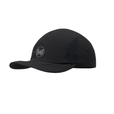 Image of Buff 5 Panel GO CAP Unisex Cap, Size: One Size, Solid black
