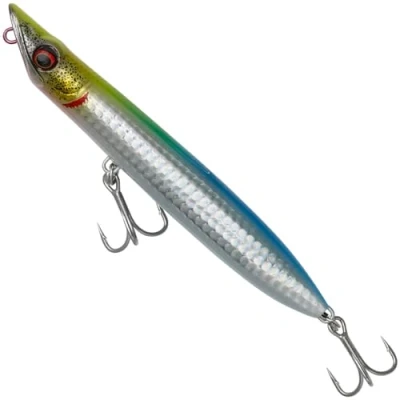 Image of Savage Gear Slap Walker Yellow Green Blue 13.5cm 26g Floating Topwater lure