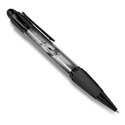Image of Destination Vinyl ltd 1 x Black Ballpoint Pen British RAF Spitfire Vintage Plane #37227